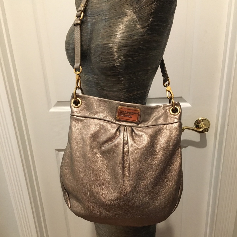 Marc by Marc Jacobs pewter hobo bag